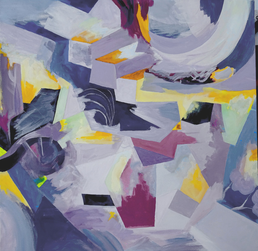 A New Day, 60 x 60 cm, Acrilico su tela