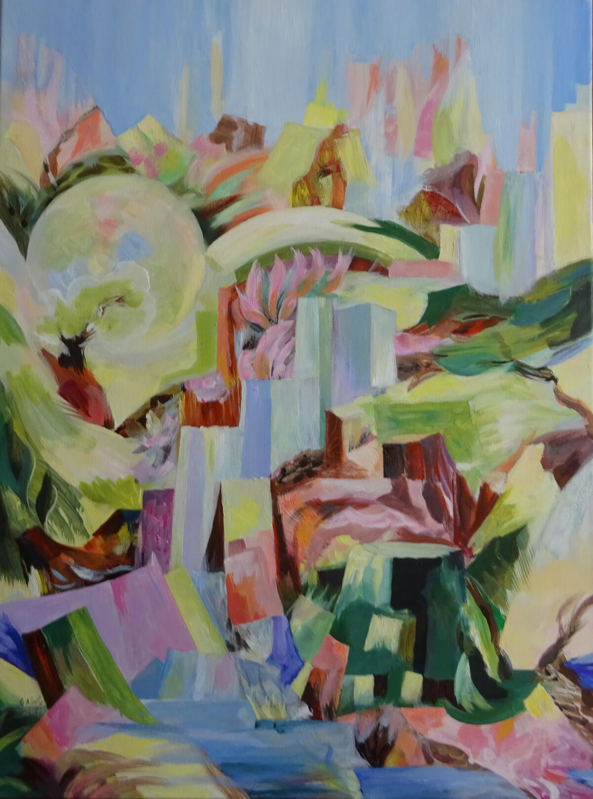 Frühling, 60 x 80 cm, tecnica mista
