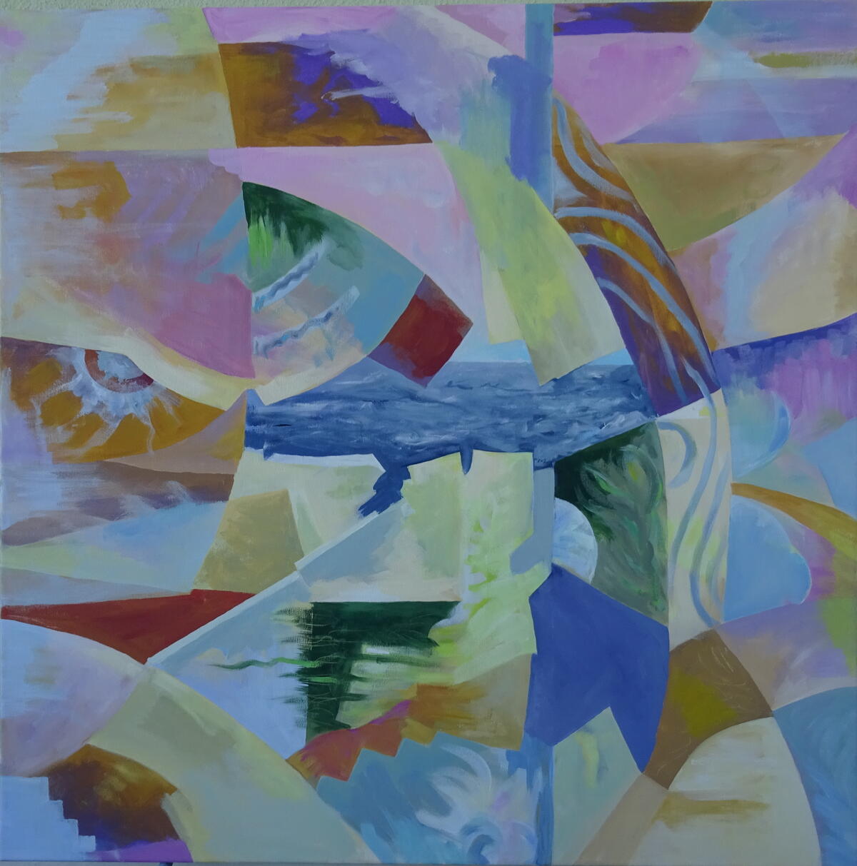 Habitat, 80 x 80 cm, Acrilico su tela