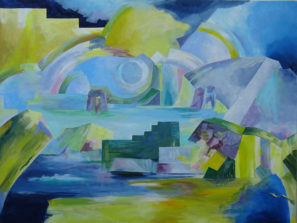 Heaven and Earth, 60 x 80 cm, Acrilico