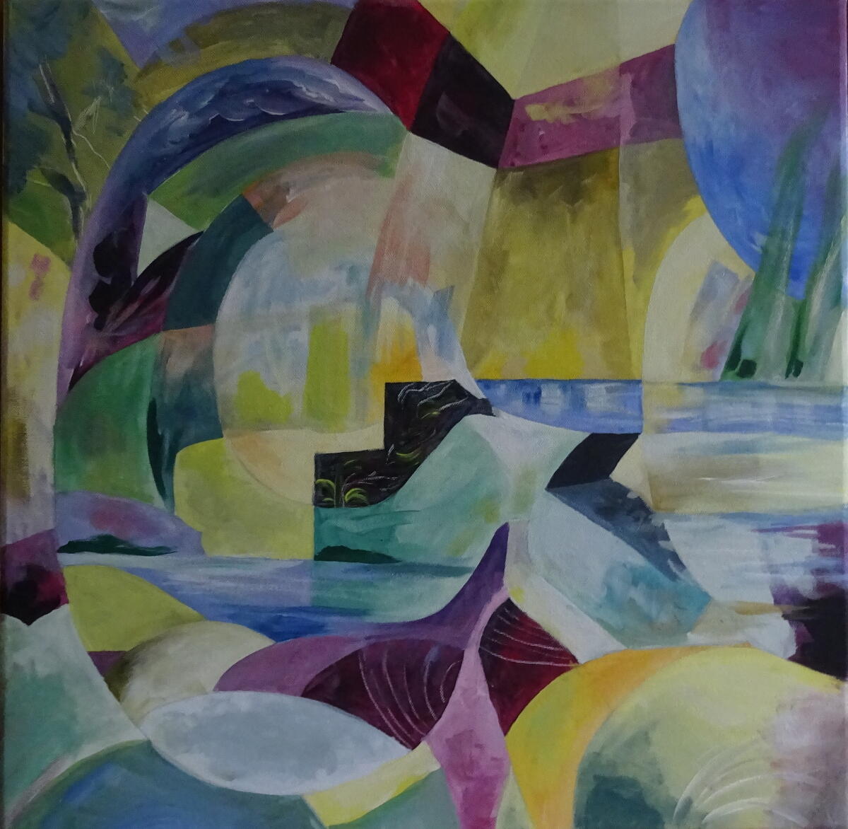 Paradiso, 60 x 60 cm, acrilico su tela