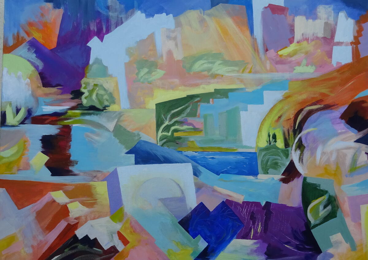 Traguardo, 60 x 80 cm, Tecnica mista